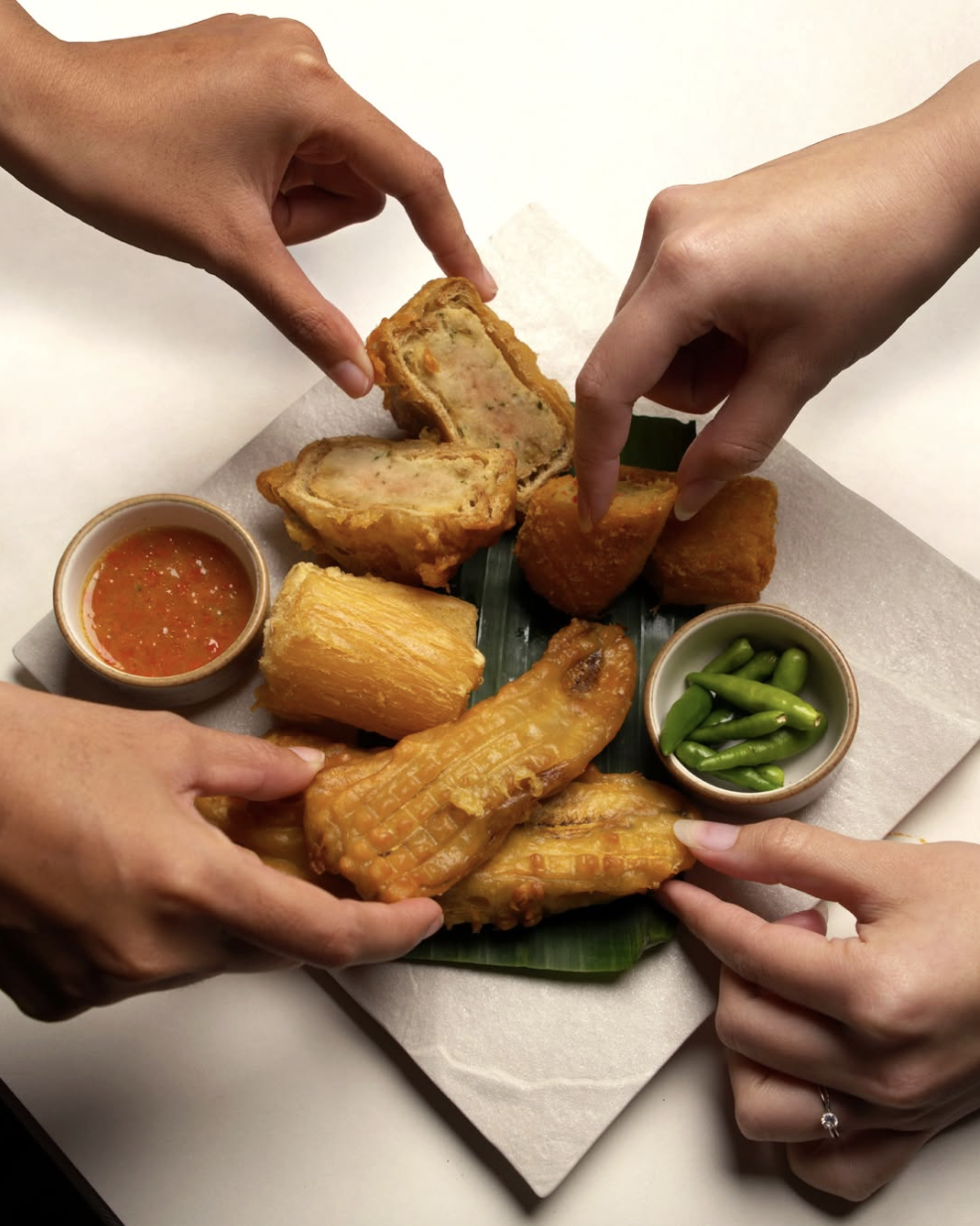 A generous sharing platter prepared for the table