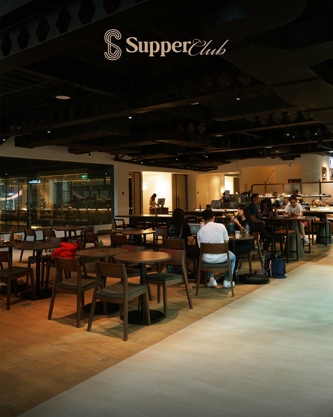 The open dining room at Supper Club